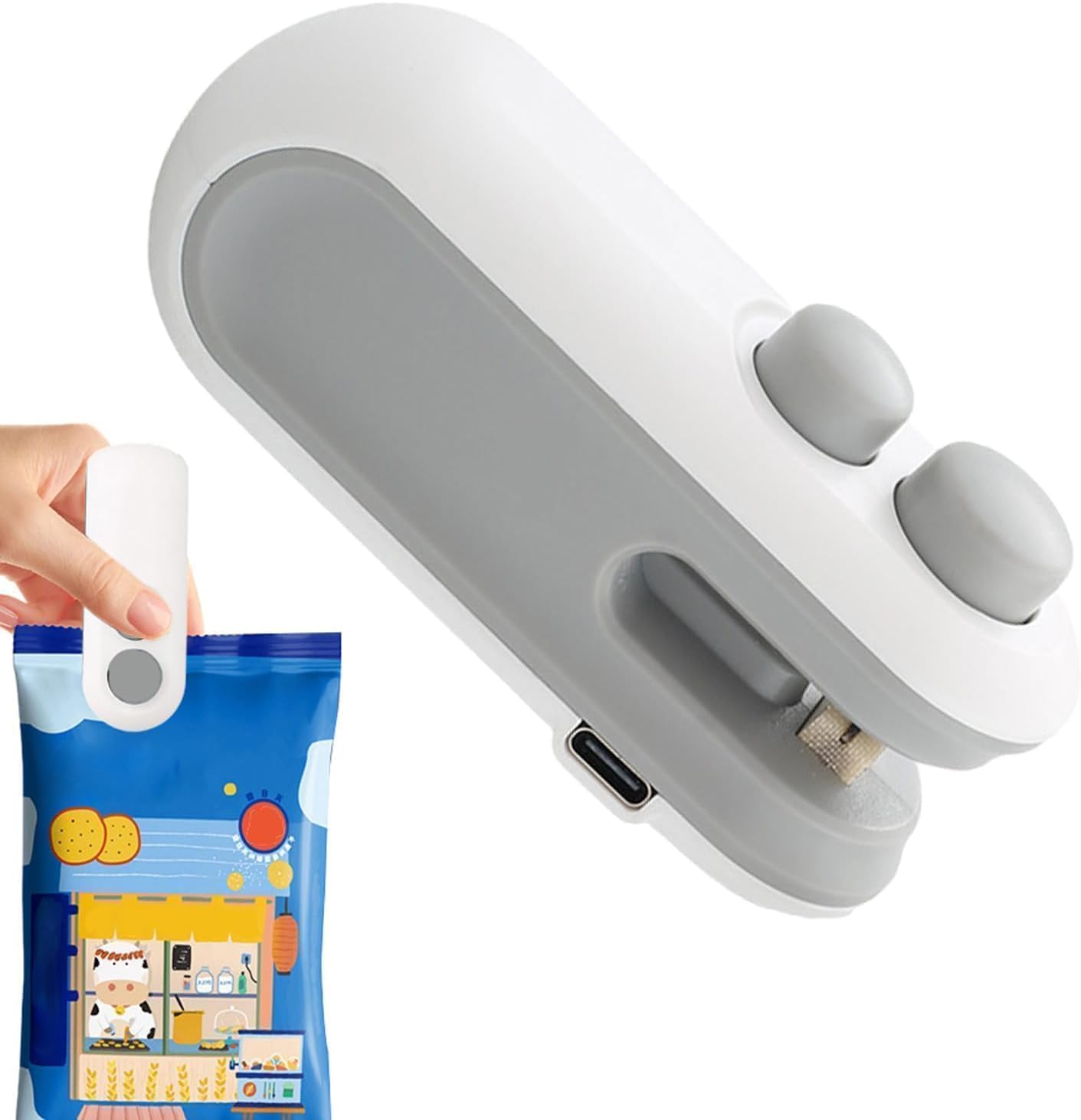 Portable Mini Sealing Machine Handheld Packet Sealer for Food, Snacks, Chips, Fresh Storage, Plastic Bag Sealing Machine