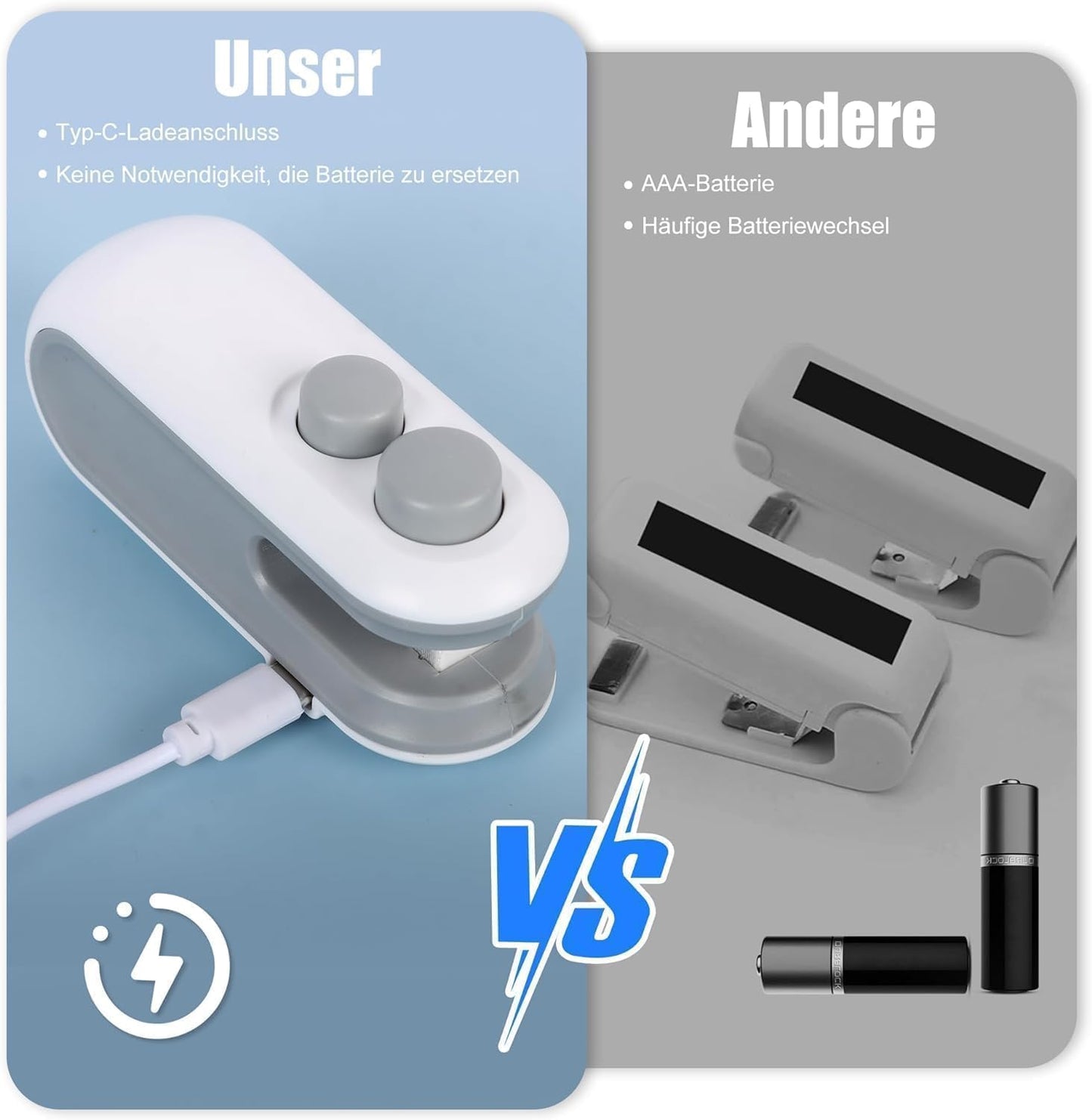 Portable Mini Sealing Machine Handheld Packet Sealer for Food, Snacks, Chips, Fresh Storage, Plastic Bag Sealing Machine