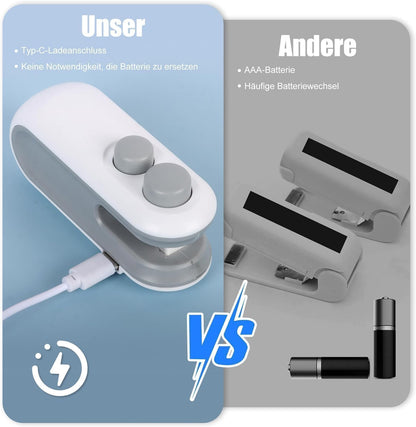 Portable Mini Sealing Machine Handheld Packet Sealer for Food, Snacks, Chips, Fresh Storage, Plastic Bag Sealing Machine